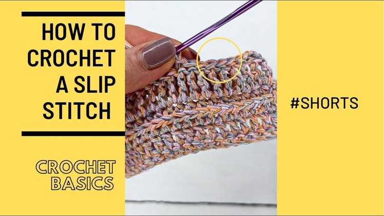 How to crochet a Slip Stitch (ss) || Beginner tutorial || #SHORTS