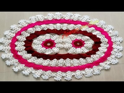 How to crochet oval doily