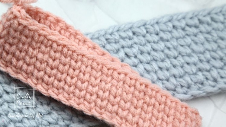 How To Crochet Waistcoat Stitch. Knit-Like Crochet Stitch For Baskets, Sweaters, Mittens