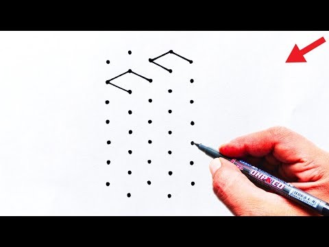 How to Draw 3D letter N Step By Step || 3D Trick || 3D Drawing || Dots Drawing