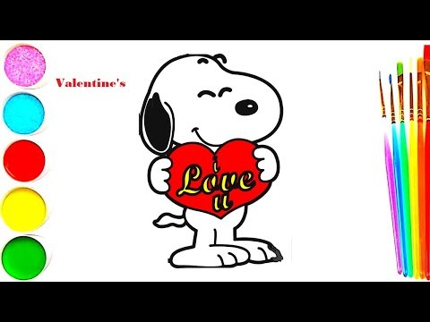 How to Draw a Valentine | Valentine Easy Drawing | Dog Drawing for Valentine | WoW Kids Art