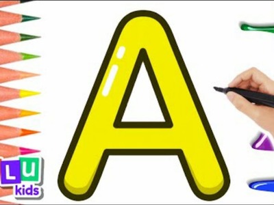 How To Draw An Alphabet | LuLu Draw SUPER Easy Drawing For Kids