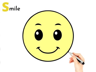 How to Draw Smile for Kids | Easy Draw Smile Step by Step | Hoe teken je een glimlach voor kinderen
