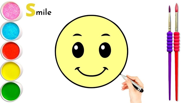 How to Draw Smile for Kids | Easy Draw Smile Step by Step | Hoe teken je een glimlach voor kinderen