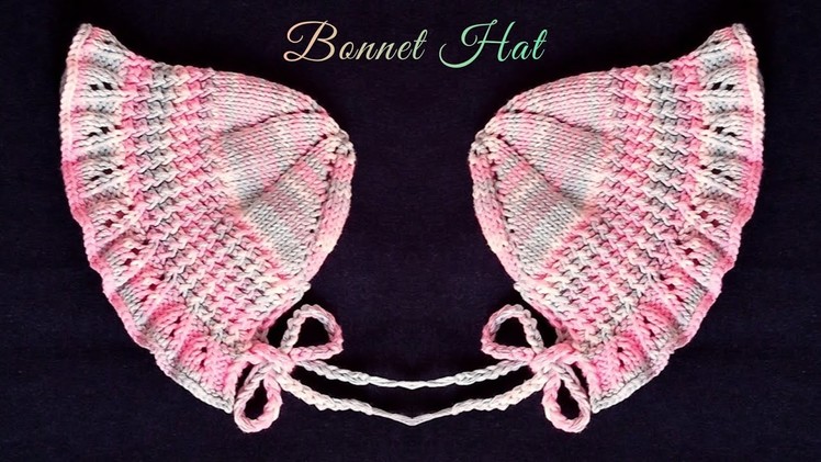 How To Knit a Bonnet For Babies || Knitting Tutorial By Shagufta's Creation.