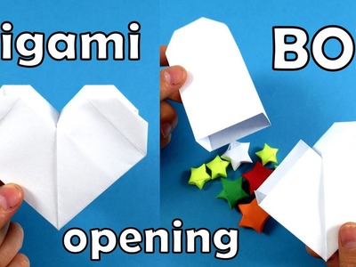 How to Make 3D Origami Heart Box ❤ HEART BOX TUTORIAL