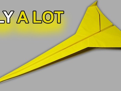 How to make A New Paper Airplane FLY A LOT | EASY Paper Plane
