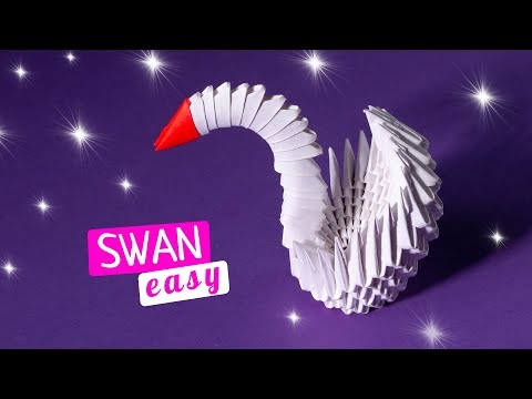 How to make a paper swan [3D origami tutorial]