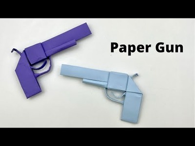 How To Make Easy Paper GUN Toy  For Kids. Nursery Craft Ideas. Paper Craft Easy. KIDS crafts