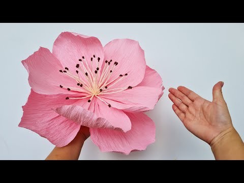 How To Make Giant Paper Flower #2. Paper Flower. Góc nhỏ Handmade