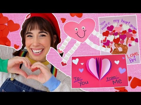 HOW TO MAKE VALENTINES for KIDS | Craft & Handwriting Practice with Bri Reads