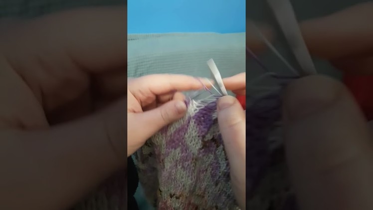 Knitting Stranded Colourwork on a Jumper | Knitting Timelapse