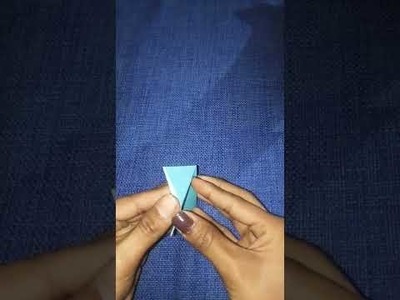 Make origami bookmark. book mark from invitation card. (part1)