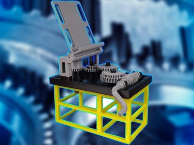 Mechanical Phone Stand 3D Printed | Gear Mechanism 3D Print #shorts