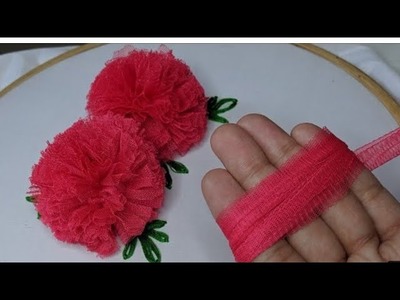 Net embroidery design# tutorial# hand embroidery# stich
