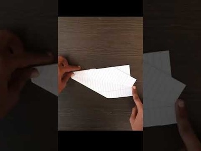 New JET paper plane , how to make notebook paper plane , easy & simple flying paper plane