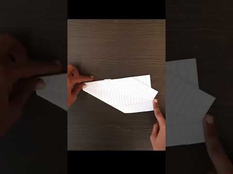 New JET paper plane , how to make notebook paper plane , easy & simple flying paper plane