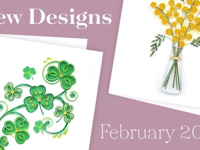 New Shamrocks and Mimosa Flower Designs February 2022