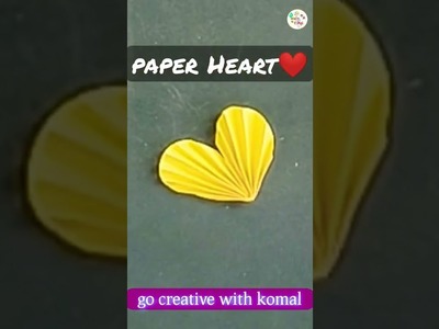 Origami Easy 3D Heart. Valentine's day craft #short #shorts #valentinesday2022 #gocreativewithkomal