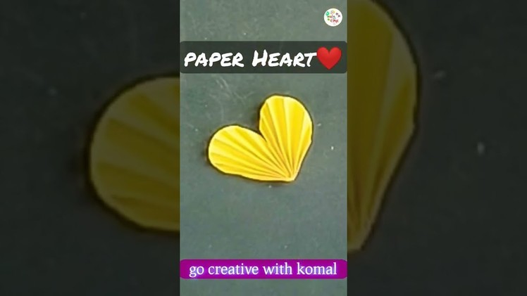Origami Easy 3D Heart. Valentine's day craft #short #shorts #valentinesday2022 #gocreativewithkomal