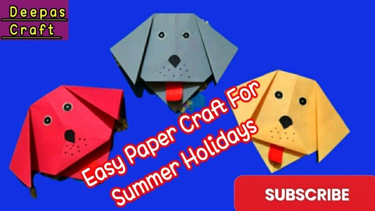 Paper Dog || PaperCraft Dog || Easy Paper Craft  #diy #papercraft  #dog