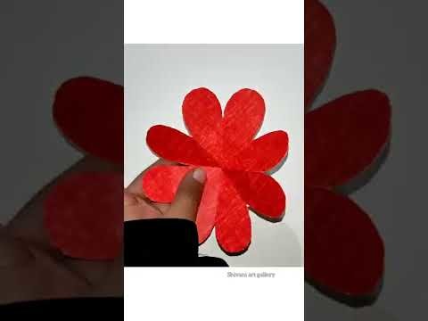 Paper flowers craft✂️???? | short video| DIY paper flowers.