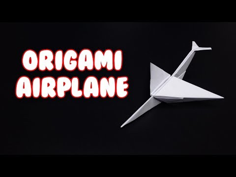 Paper JET Tutorial - How To Make Origami Jet Plane. Origami Airplane.