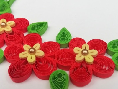 Paper Quilling flower making | Paper Quilling Flower tutorials | Paper Quilling Latest designs
