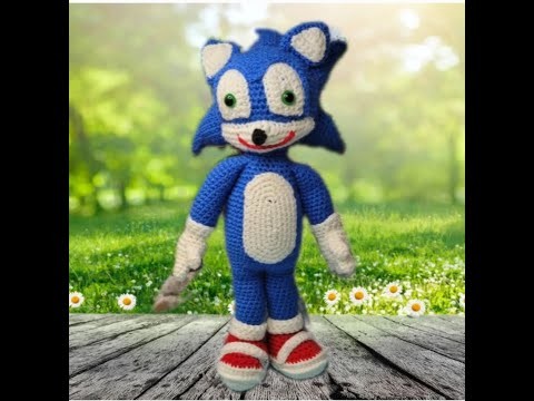 SONIC '' EL ERIZO '' EN CROCHET Video 2 de 4