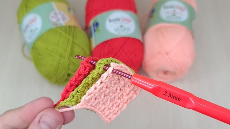 Super easy Baby Blanket Crochet Knitting Model ????How to crochet baby blanket? Şahane Tığ İşi Örgü