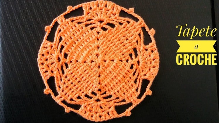 Tapete redondo tejido a croché(Tutorial)Tejido a crochet- Crochet Knitting-cómo tejer tapete redondo