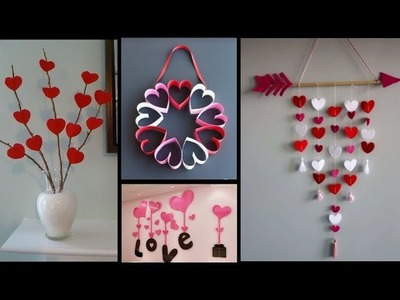 4 Easy Valentine's Day Paper Craft | DIY valentines Day Gift Ideas | Valentines Day Card Making Easy