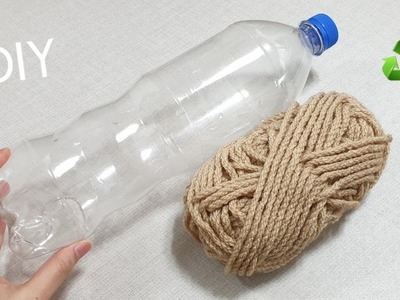 Amazing !! Perfect idea made of plastic bottles and wool - Recycling Craft ldeas - DIY Projects