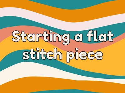 Beadwork Tutorial - Starting a Flat Stitch Piece