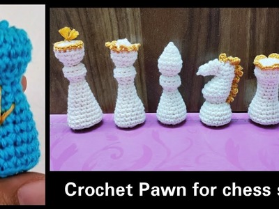 Crochet Pawn | Crochet Chess set 1.7