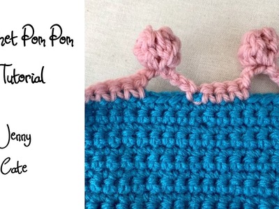 Crochet Pom Pom Edging Tutorial