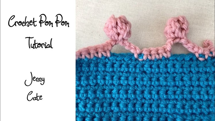 Crochet Pom Pom Edging Tutorial