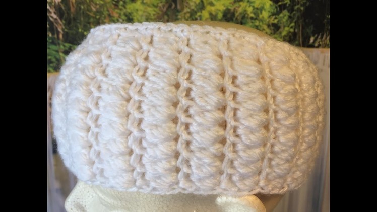 Crochet Stitch for Headband, Blouse or Hat | One Row Repeat