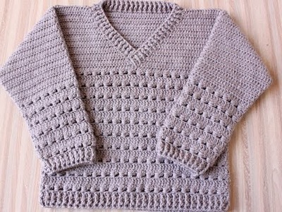 Crocheted Gents Sweater Pattern How to Learn. Crocheted जेंट्स स्वेटर पैटर्न कैसे सीखें