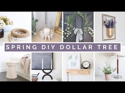 DIY DOLLAR TREE HOME DECOR | SPRING INSPIRED DECOR ON A BUDGET | HIGH END & NOT CHEESY