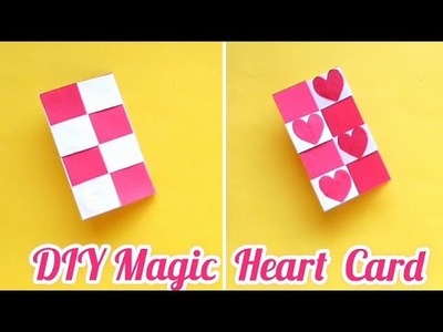 DIY Magic Heart Card. Vanishing Heart Card. Heart Card. paper craft. DIY craft #shorts