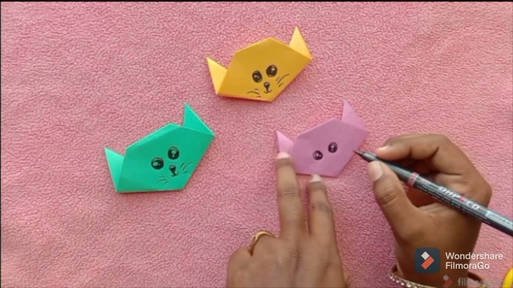 Diy Origami Collections #Mini Origami ant ???? Dog ???? cat ???? etc