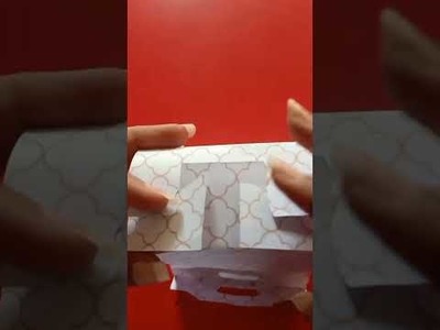 DIY paper gift box | easy paper box | DIY back to school craft | paper craft | #ytshorts #shorts