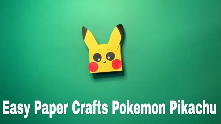 Diy Pokemon Pikachu Easy Crafts Diy Kids Paper Origami Crafts