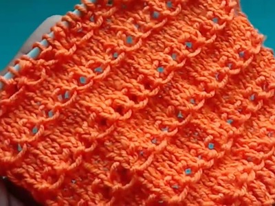 Easy Knitting Stitch Pattern For Baby Sweater.Cardigan. Sweater. Tutorial Video