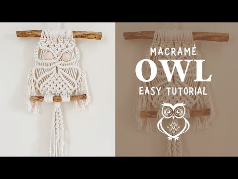 EASY MACRAME OWL Tutorial for Beginners Step-by-Step (Small Size)