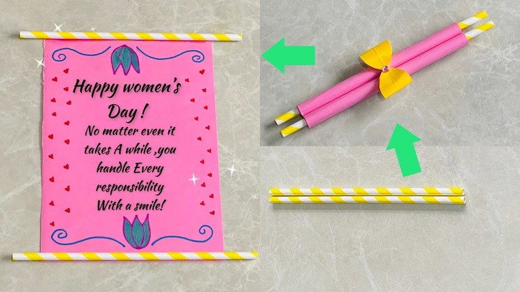 Easy Women’s Day. Mother’s day card idea???? |DIY Gift idea for Women’s Day  #womensday #mothersday
