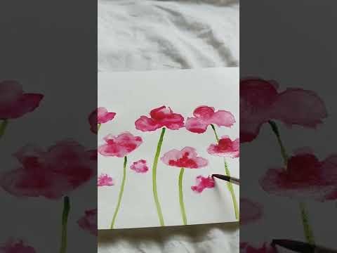 Floral painting????. watercolor paints.naja nazrin