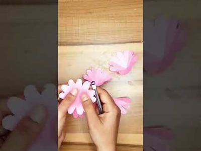 Flower making | DIY|Craft | How to make beautiful flowers| Sunflower #Shorts #Viral #youtube shorts
