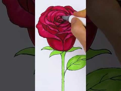 Have You Always Wanted to Draw a Rose? #shorts